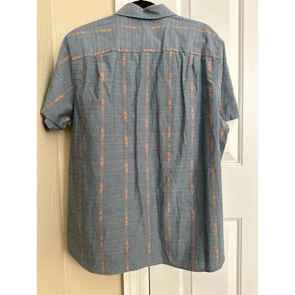 Pendleton Short Sleeve Carson Chambray Shirt XL 100% Cotton - Picture 7 of 9